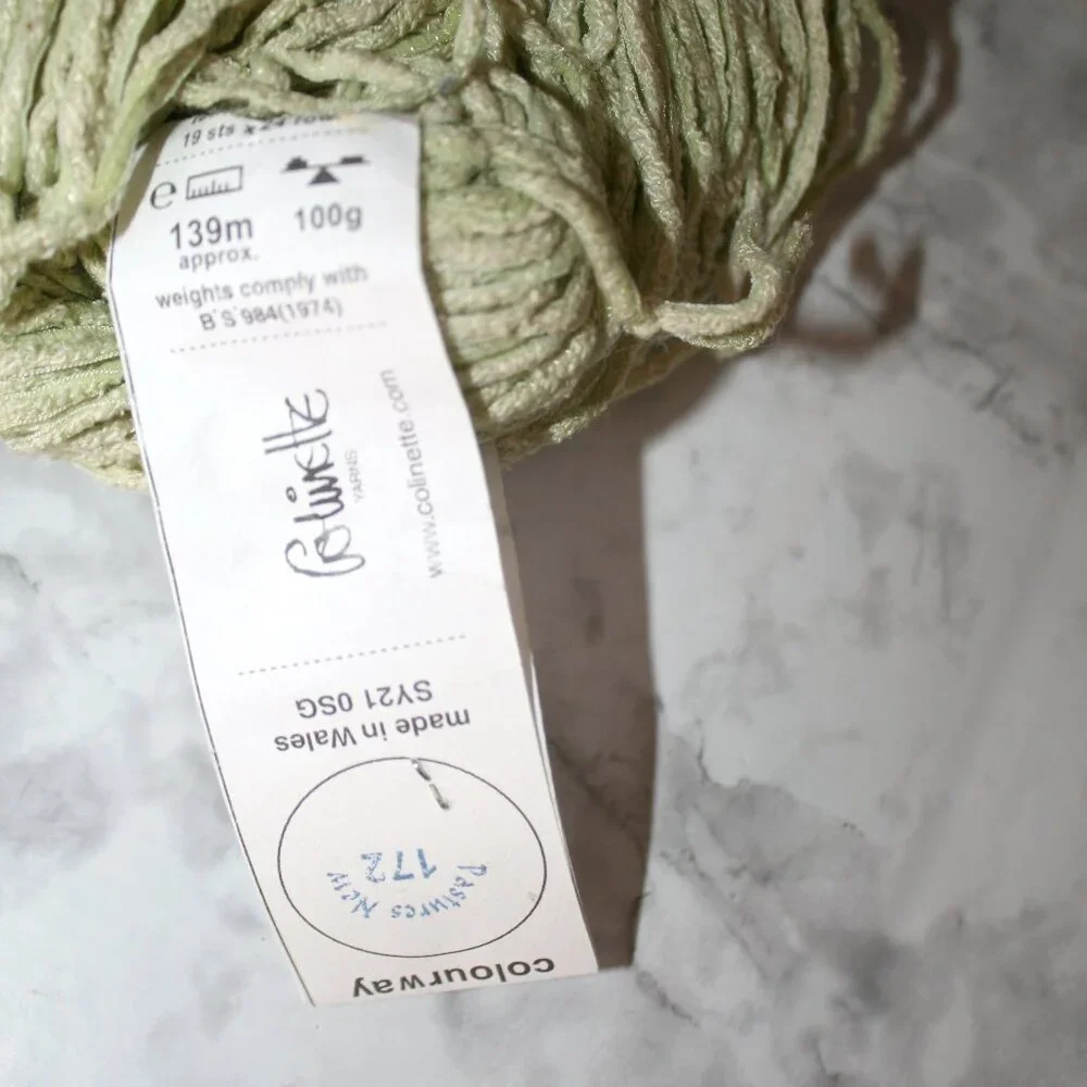 YARN #1382 - Colinette Silk Blend Pastel Green - 100g